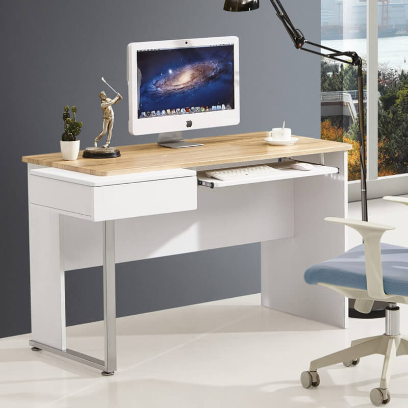 Minneapolis Computer Desk with Draw & Keyboard Tray – Elite Consultants