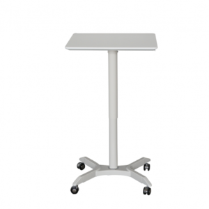 SYLEX HELSINKI HEIGHT ADJUSTABLE MOBILE LAPTOP DESK 600 X 600MM WHITE